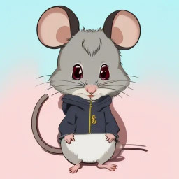 ai generated image of a cute mouse with detailed fur large expressive eyes and a playful pose in vibrant classic anime style with soft lighting and a whimsical background download 32