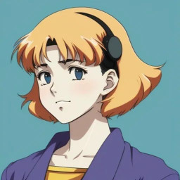 duchaiten classic anime character portrait in retro hand drawn style duchaiten classic anime 1
